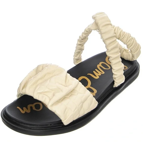 Sam Edelman Velma Cream Sandals - Picture 1 of 8